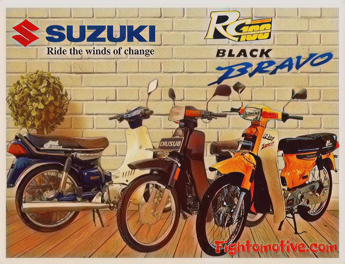 Sejarah Suzuki Bravo RC100, biasa dikenal Jet Cooled